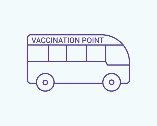 Центр вакцинации на колесах: на Оболони (г. Киев) открыли мобильный центр вакцинации в переоборудованном автобусе